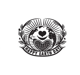 Obraz premium Happy earth day celebration on april 22 Vector illustration