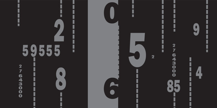 Creative and modern background with numbers.