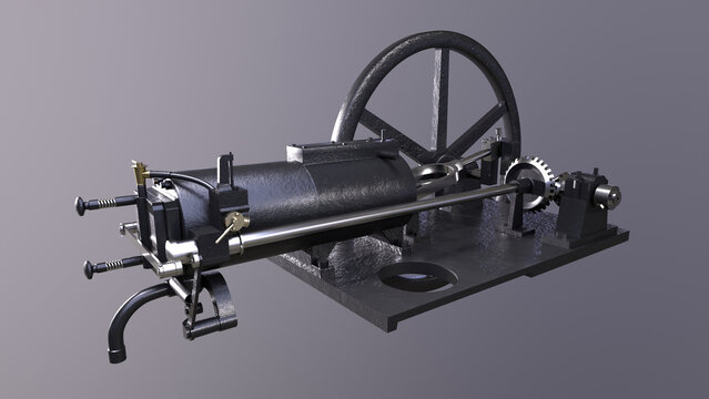 Early Otto Internal Combustion Engine Model