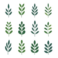 Fototapeta premium seamless pattern with green leaves