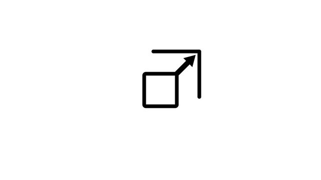 scalability icon animation. full screen icon