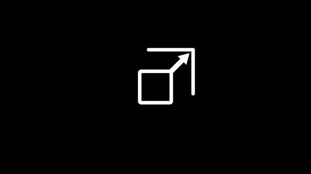 scalability icon animation. full screen icon