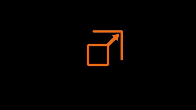 scalability icon animation. full screen icon