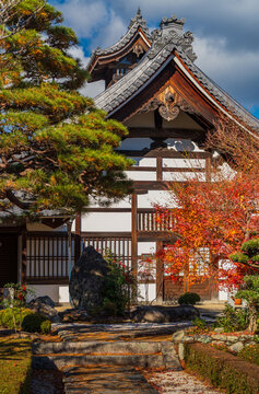 Tenryuji Temple, forested Arashiyama mountains