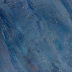 Naklejka premium Blue marble texture background with high resolution, Italian marble slab with golden veins, Closeup surface grunge stone texture, Polished natural granite marbel for ceramic digital wall tiles.