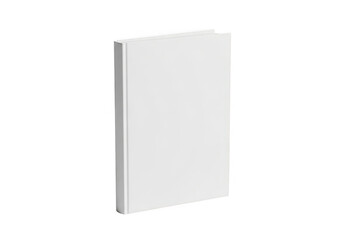 Naklejka premium Blank white book isolated on transparent background, a pristine and versatile object for writing, reading, and creative expression, ready to be filled with stories