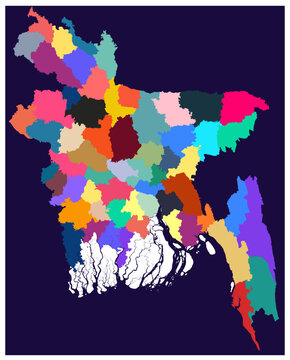 Outline of Bangladesh map Vector map for Reuse