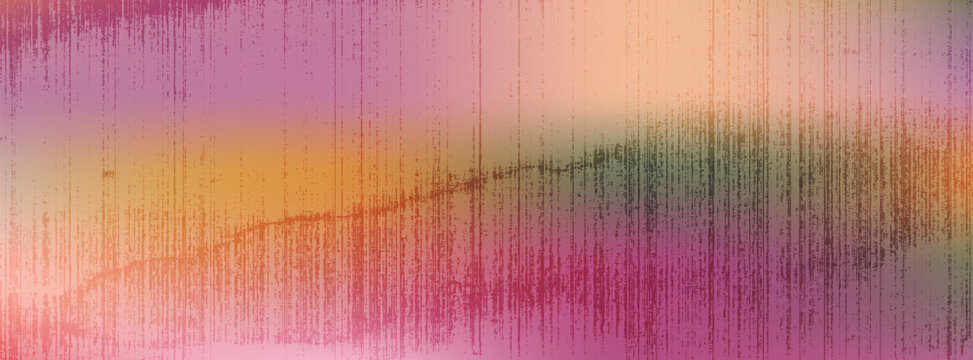 Dynamic vector panoramic background with a soft peach to deep maroon gradient blend, featuring a distressed texture with fine vertical lines and subtle particle scatter for a textured