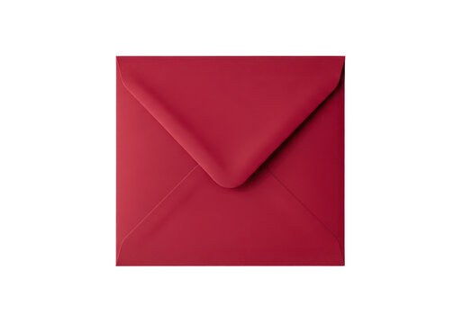 Red envelope isolated on transparent background