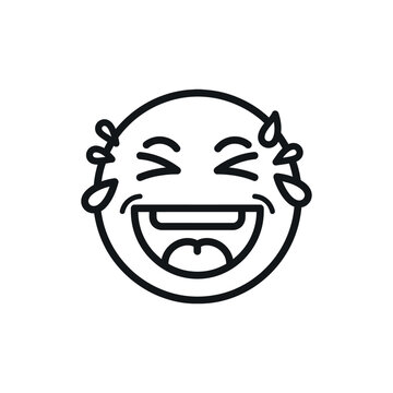 Happy Face Emoji Laughing Out Loud.