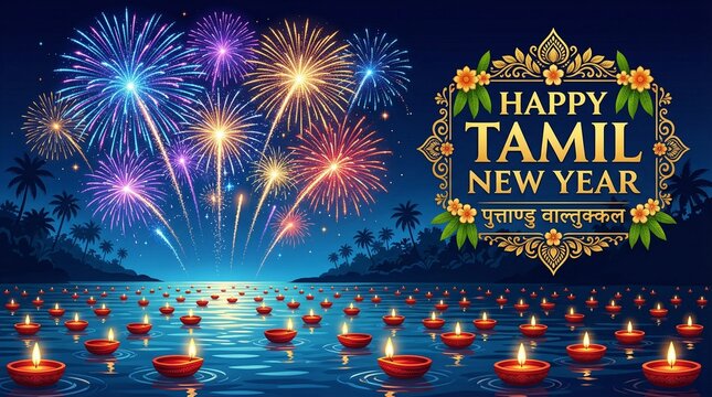 Tamil New Year Fireworks Night