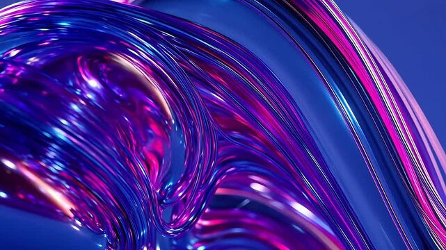 Glossy liquid form with vibrant colors