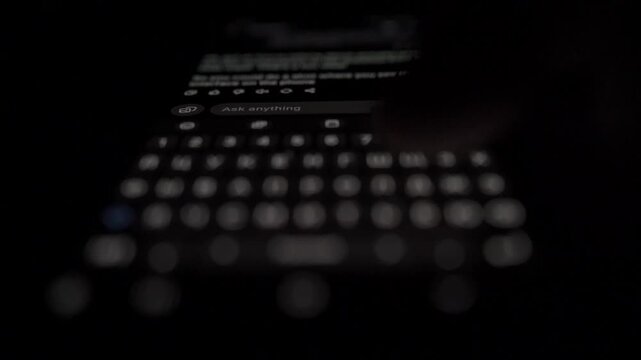 Man Talking to AI Voice Assistant at Home