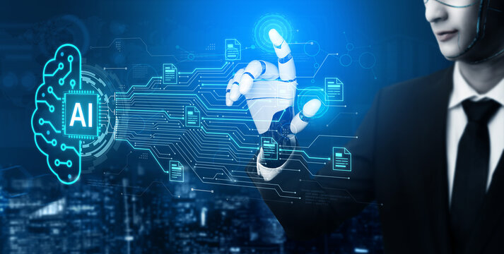 Artificial intelligence using AI neural processing and circuit to transform AI data into actionable output by smart automated AI reasoning science. Future of cognitive tech deep learning NPU. Corpus