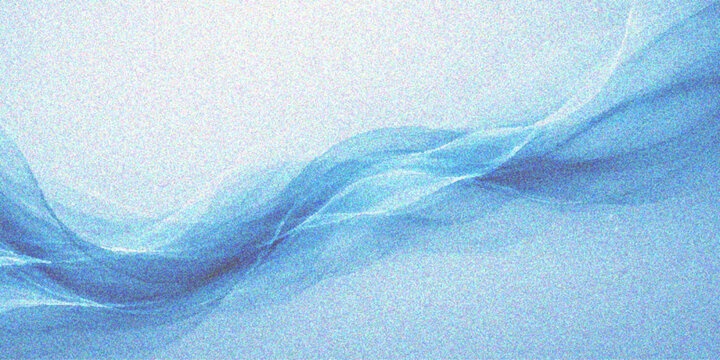 A clean winter background featuring a blue fabric texture with abstract water waves and frost patterns flowing through a bright ice cold design