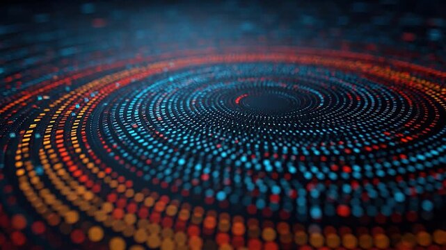 Digital Data Vortex: A mesmerizing display of digital data swirling into a vibrant vortex of information, symbolizing the dynamic flow of technology and the interconnectedness of our digital world.