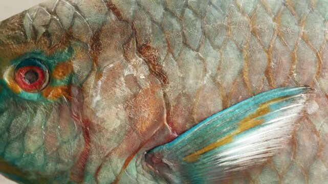 Parrotfish is a type of fish that is very important for the marine ecosystem.