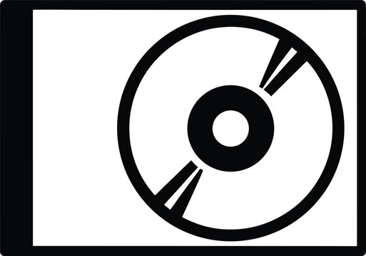 cd disc with center hole subtle data side vector illustration on transparent background