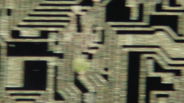 Macro Close-up Shot of Microchip, CPU Processor on Printed Circuit Board, Computer Motherboard with Components Inside of Electronic Device, Part of Supercomputer microscop.