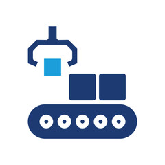 Obraz premium robotic line colored icon vector design good for web or mobile app