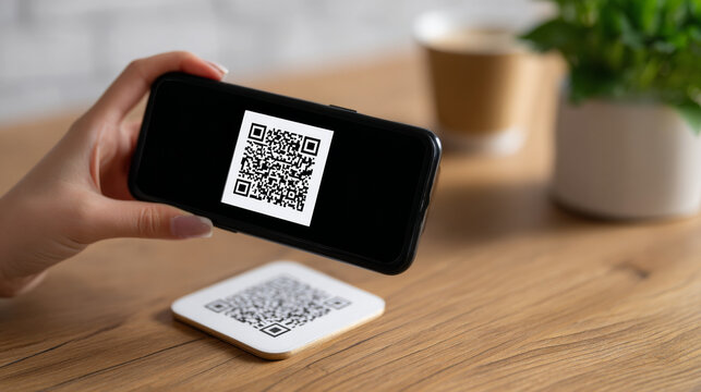 Scanning QR code with smartphone device