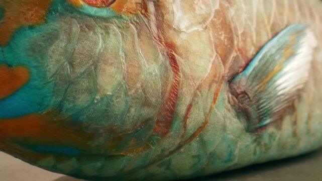 Parrotfish is a type of fish that is very important for the marine ecosystem.