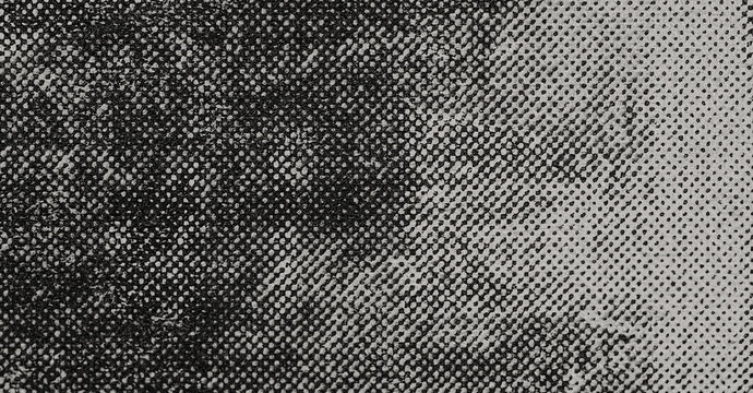 Vintage grunge paper texture, old newspaper background. Blank newspaper stamp with textured text space. Aged newspaper halftone abstract background.