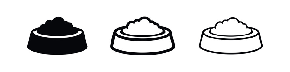 Sushi Roll with Topping Icon Set - Minimalist Japanese Cuisine Symbols © liubomir118809