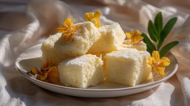bengali sandesh traditional indian sweet in natural light
