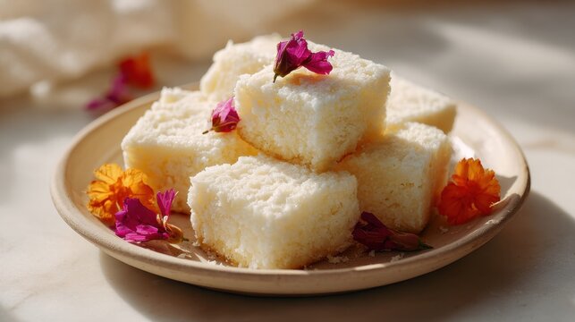 bengali sandesh traditional indian sweet in natural light