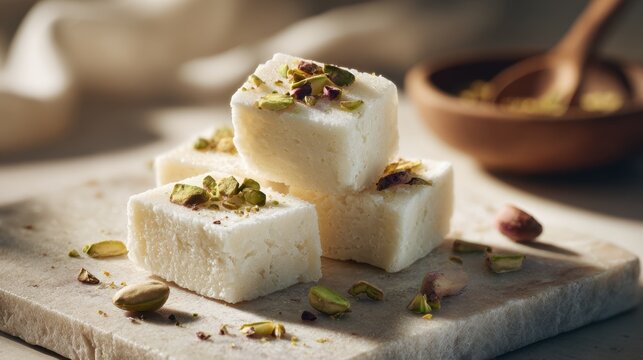 bengali sandesh traditional indian sweet in natural light