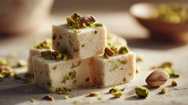 bengali sandesh traditional indian sweet in natural light