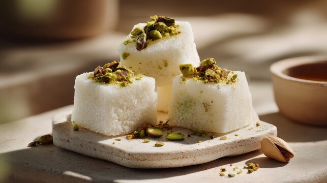 bengali sandesh traditional indian sweet in natural light