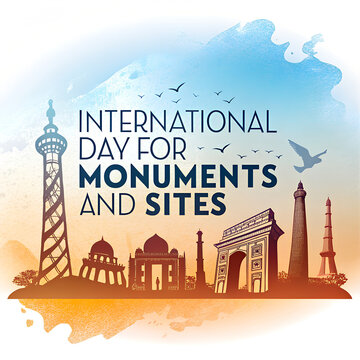 International day for monuments and sites graphic.