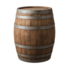 Fototapeta premium PNG Rustic wooden barrel illustration.