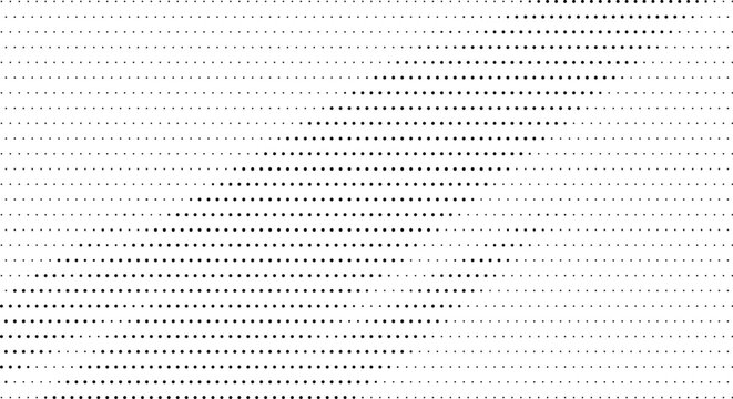 Abstract pattern of dots and dashes forming a diagonal and horizontal arrangement on a white background. isolated on transparent background, Vector, illustration