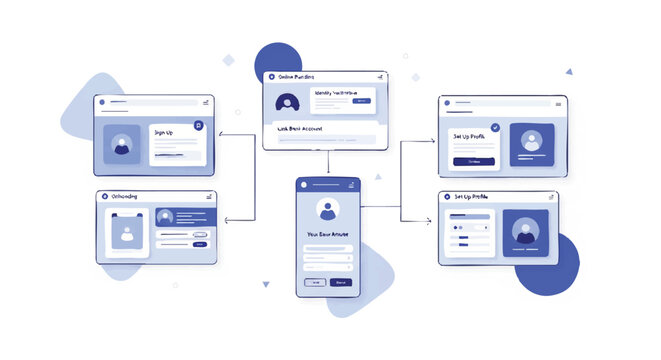 Various devices showing user profiles