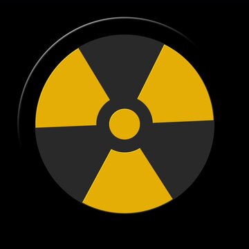 Epic Nuclear Radiation Warning Symbol Loop