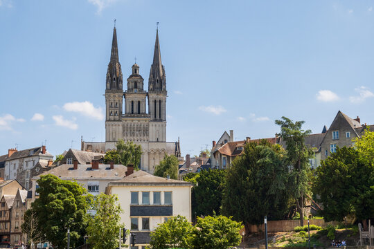 Angers and its gothic Saint-Maurice cathedral  - France