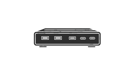 Fototapeta premium USB Hub with Multiple Ports.
