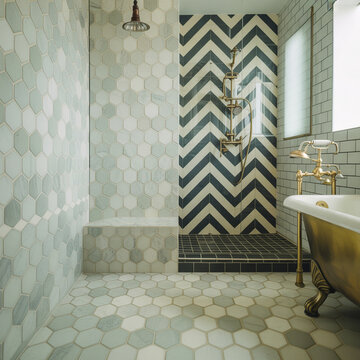 a collection of elegant bathroom