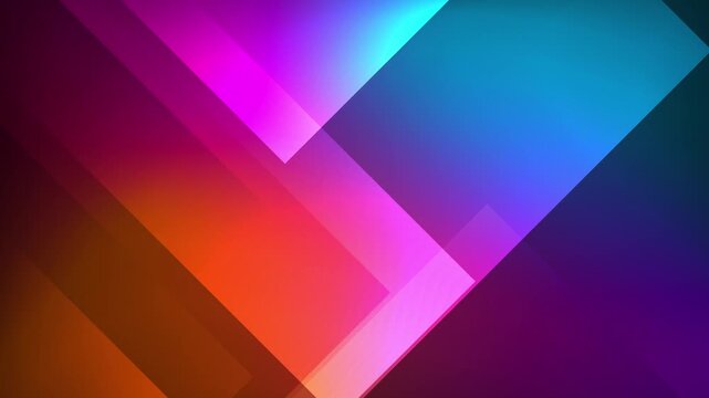Abstract animated background with colorful gradient colors and random moving shapes creating modern and futuristic motion graphics, ideal for design creative, digital art, or elegant corporate themes