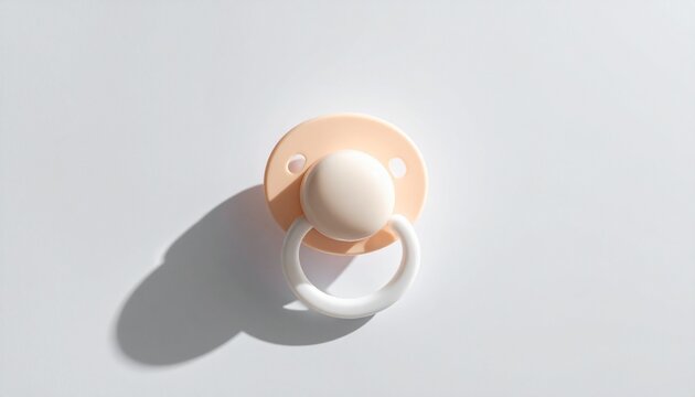 Single baby pacifier soft pastel colors