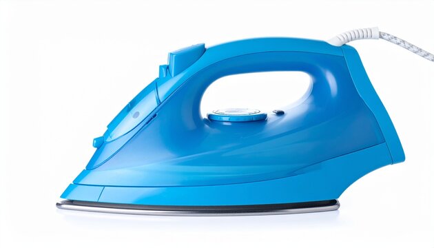 Household clothes iron with smooth soleplate