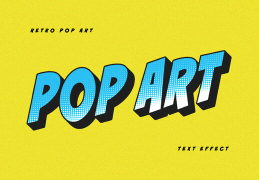 Retro Pop Art Text Effect