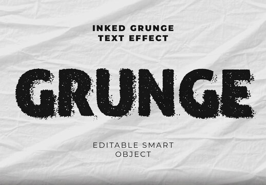 Inked Grunge Text Effect
