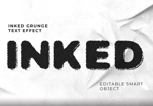 Inked Grunge Text Effect