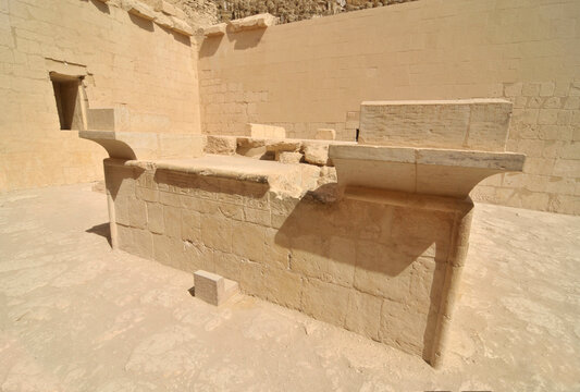 The mortuary temple of Hatshepsut  located opposite the city of Luxor, Egypt