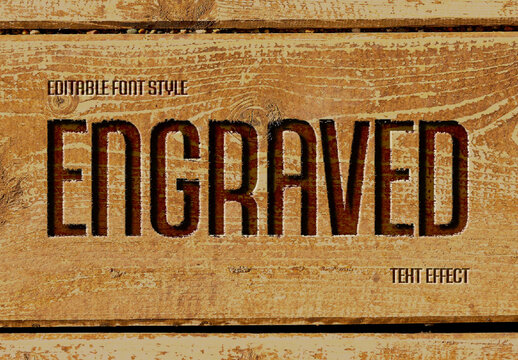 Engraved Text Effect