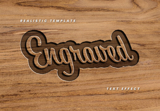 Engraved Script Text Effect